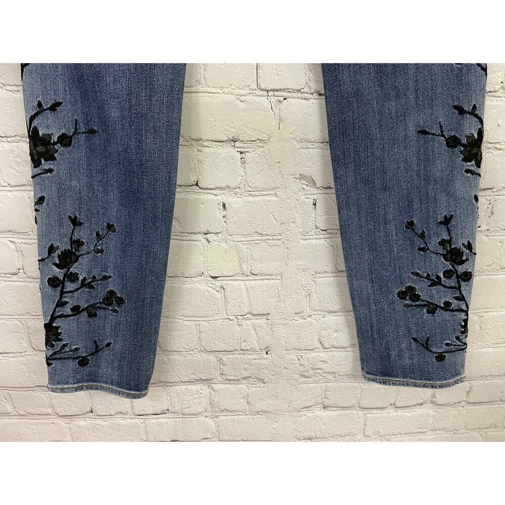 DRIFTWOOD Women's Jackie Embroidered Skinny Jeans Floral Sz 27 29x28 - Picture 6 of 10